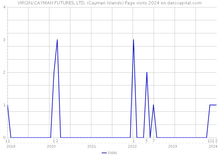VIRGIN/CAYMAN FUTURES, LTD. (Cayman Islands) Page visits 2024 