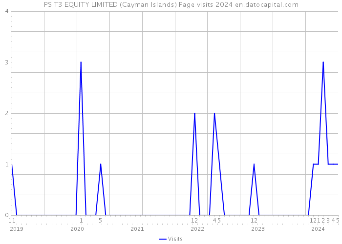 PS T3 EQUITY LIMITED (Cayman Islands) Page visits 2024 