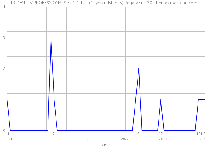 TRIDENT IV PROFESSIONALS FUND, L.P. (Cayman Islands) Page visits 2024 