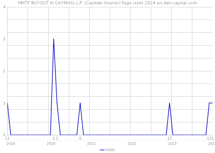 HMTF BUYOUT III CAYMAN, L.P. (Cayman Islands) Page visits 2024 