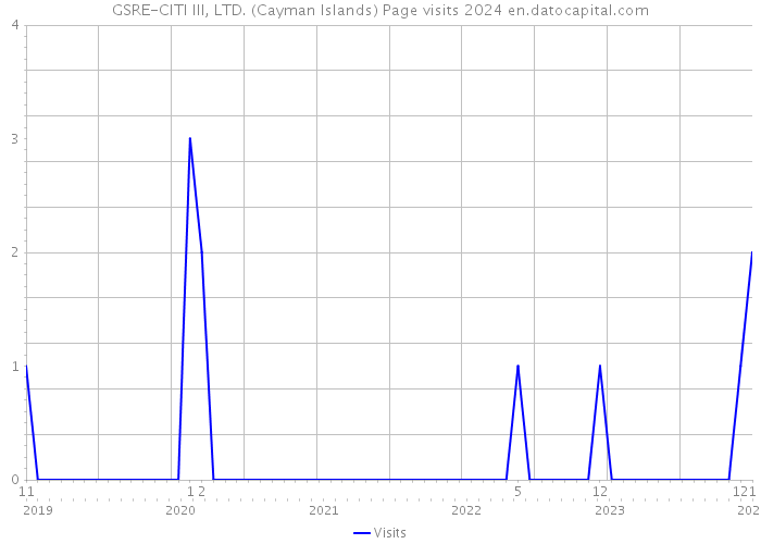 GSRE-CITI III, LTD. (Cayman Islands) Page visits 2024 