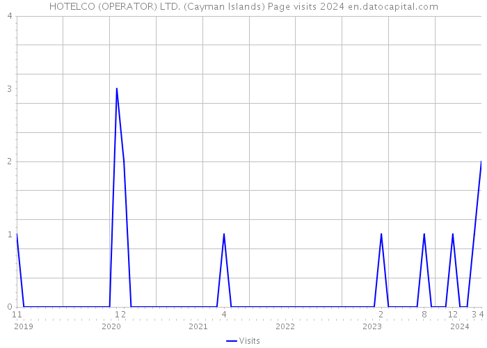 HOTELCO (OPERATOR) LTD. (Cayman Islands) Page visits 2024 