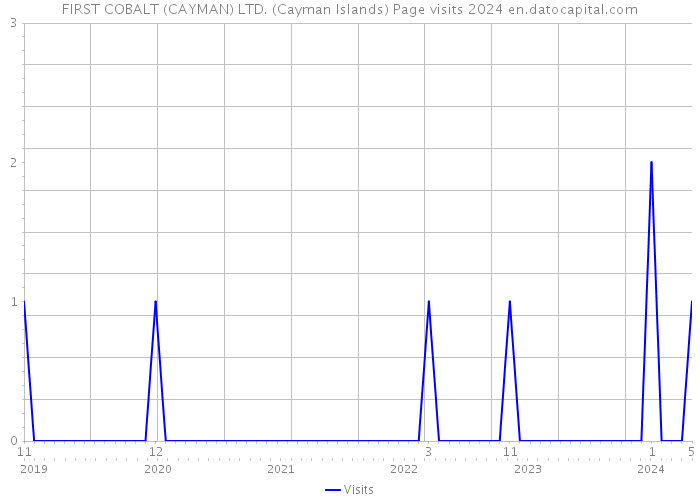 FIRST COBALT (CAYMAN) LTD. (Cayman Islands) Page visits 2024 