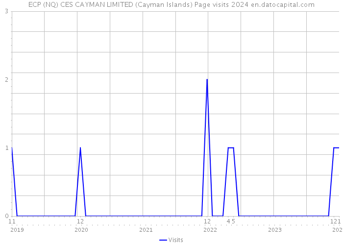 ECP (NQ) CES CAYMAN LIMITED (Cayman Islands) Page visits 2024 