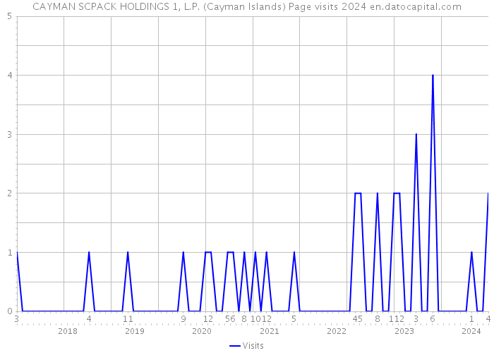 CAYMAN SCPACK HOLDINGS 1, L.P. (Cayman Islands) Page visits 2024 