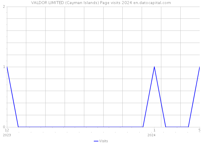 VALDOR LIMITED (Cayman Islands) Page visits 2024 