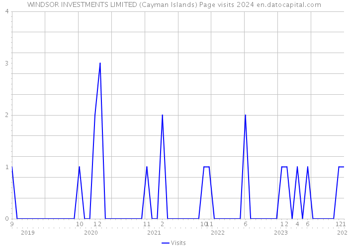 WINDSOR INVESTMENTS LIMITED (Cayman Islands) Page visits 2024 