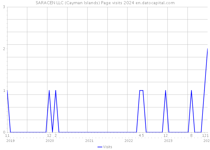 SARACEN LLC (Cayman Islands) Page visits 2024 