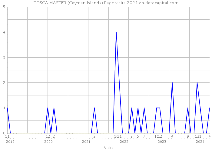 TOSCA MASTER (Cayman Islands) Page visits 2024 