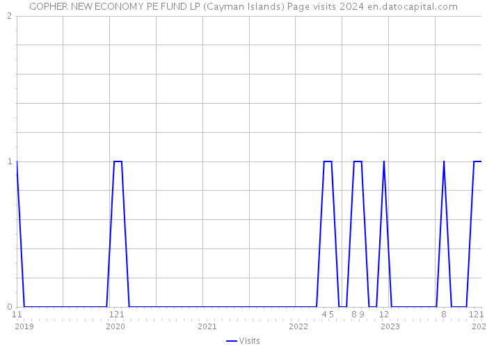GOPHER NEW ECONOMY PE FUND LP (Cayman Islands) Page visits 2024 