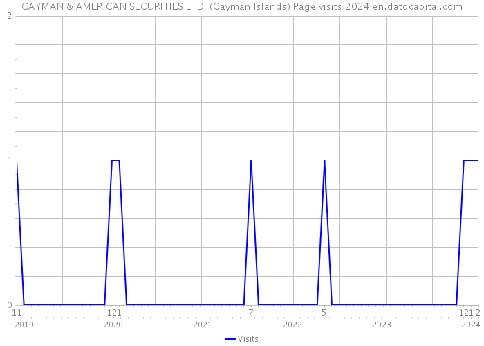 CAYMAN & AMERICAN SECURITIES LTD. (Cayman Islands) Page visits 2024 
