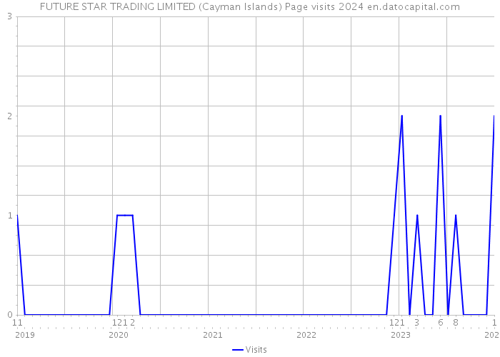 FUTURE STAR TRADING LIMITED (Cayman Islands) Page visits 2024 