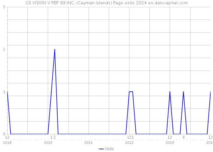 GS VISION V PEP 99 INC. (Cayman Islands) Page visits 2024 