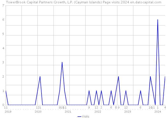 TowerBrook Capital Partners Growth, L.P. (Cayman Islands) Page visits 2024 