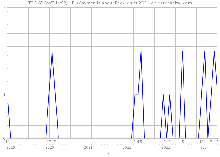 TPG GROWTH VSP, L.P. (Cayman Islands) Page visits 2024 