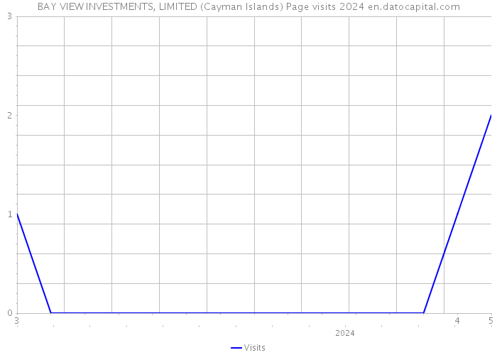BAY VIEW INVESTMENTS, LIMITED (Cayman Islands) Page visits 2024 
