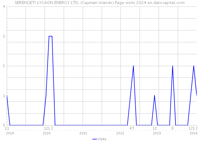 SERENGETI LYCAON ENERGY LTD. (Cayman Islands) Page visits 2024 