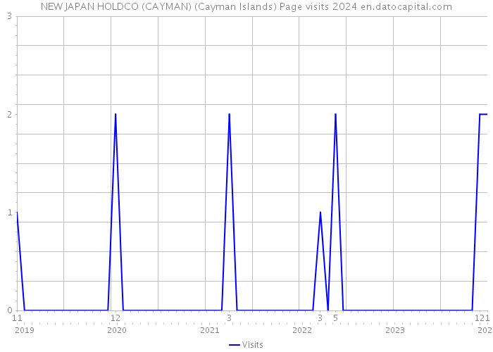NEW JAPAN HOLDCO (CAYMAN) (Cayman Islands) Page visits 2024 