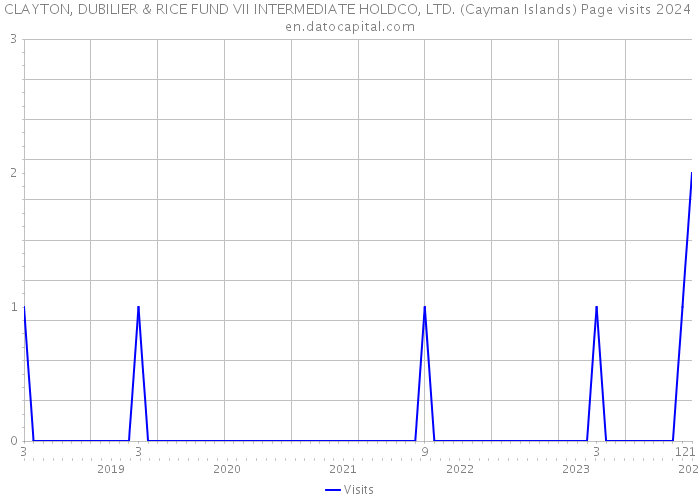 CLAYTON, DUBILIER & RICE FUND VII INTERMEDIATE HOLDCO, LTD. (Cayman Islands) Page visits 2024 