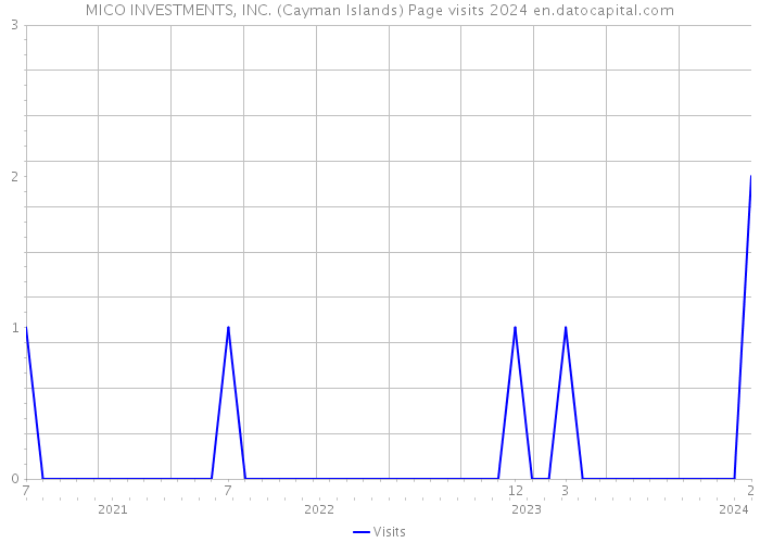 MICO INVESTMENTS, INC. (Cayman Islands) Page visits 2024 