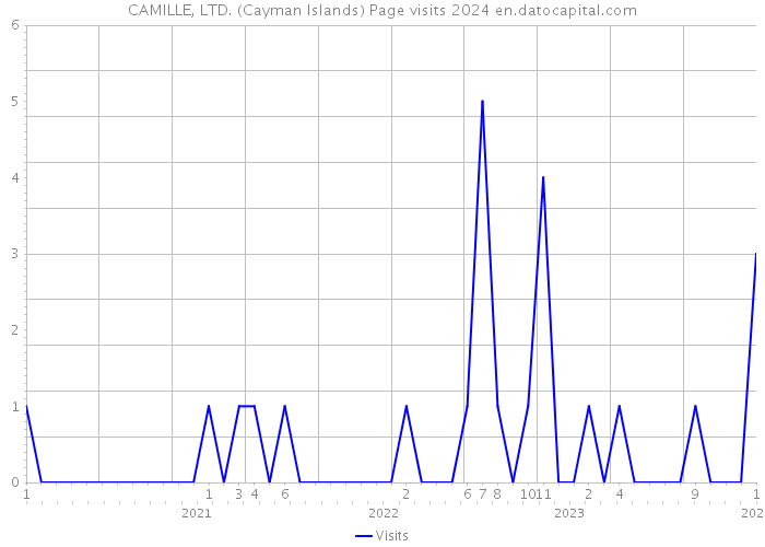 CAMILLE, LTD. (Cayman Islands) Page visits 2024 