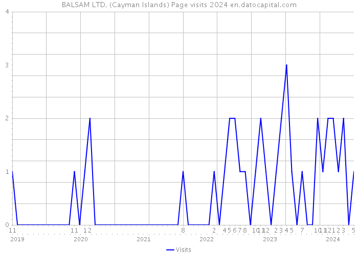 BALSAM LTD. (Cayman Islands) Page visits 2024 