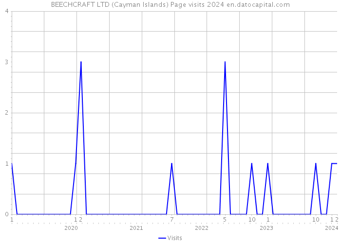 BEECHCRAFT LTD (Cayman Islands) Page visits 2024 
