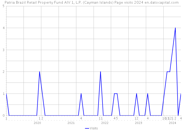 Patria Brazil Retail Property Fund AIV 1, L.P. (Cayman Islands) Page visits 2024 