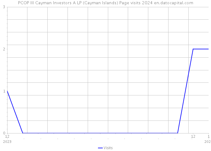 PCOP III Cayman Investors A LP (Cayman Islands) Page visits 2024 