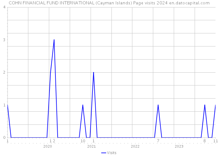 COHN FINANCIAL FUND INTERNATIONAL (Cayman Islands) Page visits 2024 