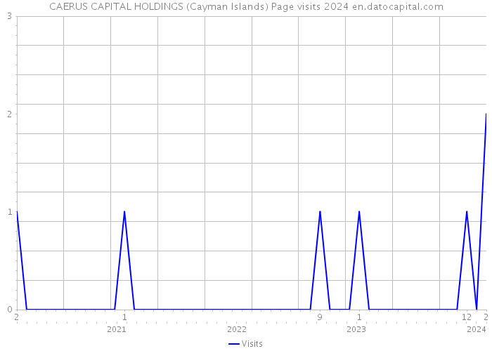 CAERUS CAPITAL HOLDINGS (Cayman Islands) Page visits 2024 