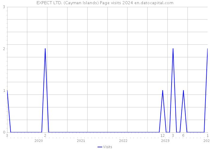 EXPECT LTD. (Cayman Islands) Page visits 2024 
