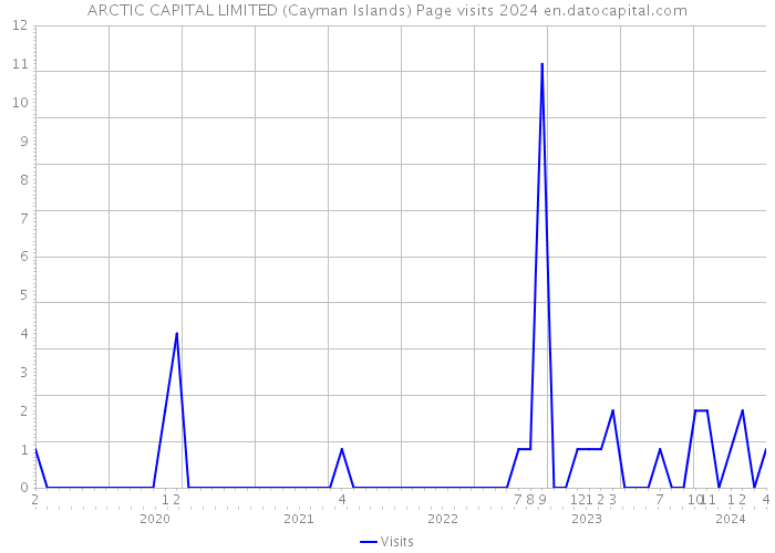 ARCTIC CAPITAL LIMITED (Cayman Islands) Page visits 2024 