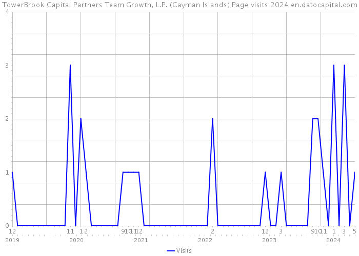 TowerBrook Capital Partners Team Growth, L.P. (Cayman Islands) Page visits 2024 