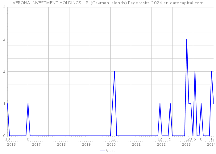 VERONA INVESTMENT HOLDINGS L.P. (Cayman Islands) Page visits 2024 