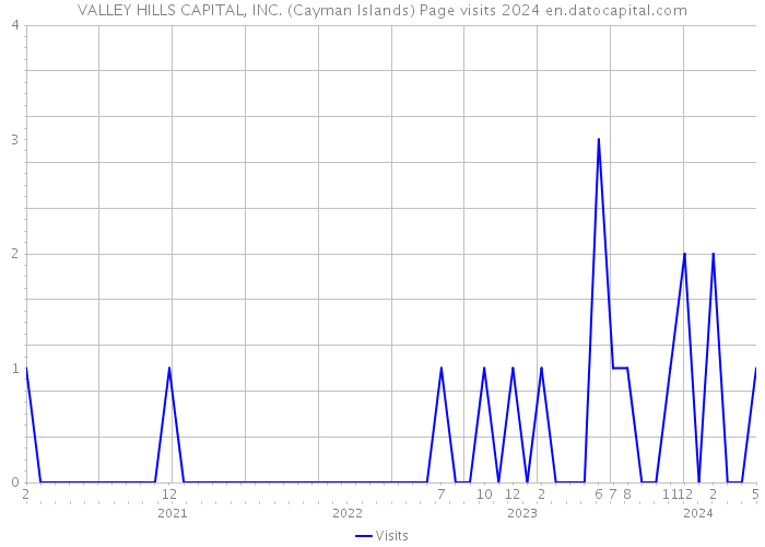 VALLEY HILLS CAPITAL, INC. (Cayman Islands) Page visits 2024 