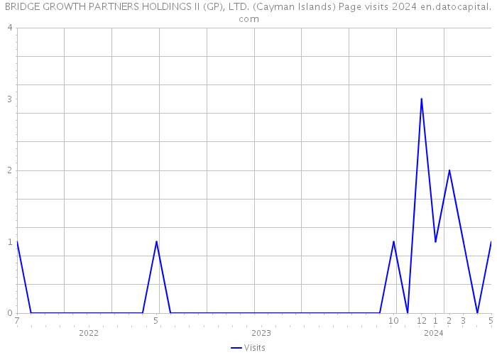 BRIDGE GROWTH PARTNERS HOLDINGS II (GP), LTD. (Cayman Islands) Page visits 2024 