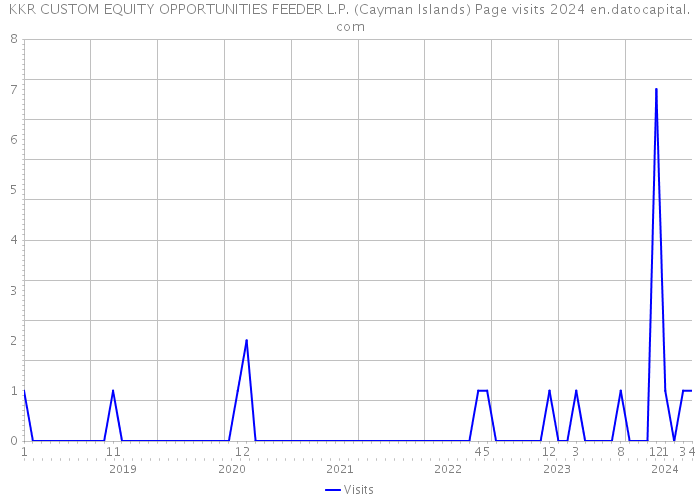 KKR CUSTOM EQUITY OPPORTUNITIES FEEDER L.P. (Cayman Islands) Page visits 2024 