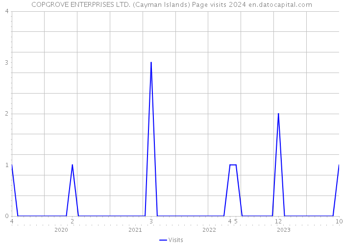 COPGROVE ENTERPRISES LTD. (Cayman Islands) Page visits 2024 