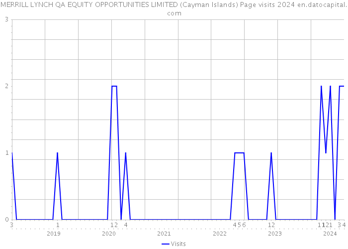 MERRILL LYNCH QA EQUITY OPPORTUNITIES LIMITED (Cayman Islands) Page visits 2024 