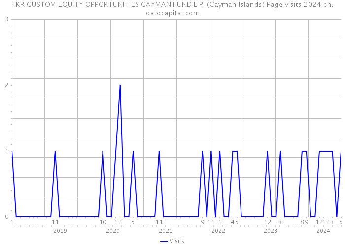 KKR CUSTOM EQUITY OPPORTUNITIES CAYMAN FUND L.P. (Cayman Islands) Page visits 2024 
