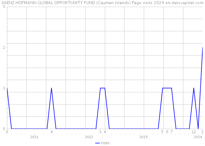 SAENZ HOFMANN GLOBAL OPPORTUNITY FUND (Cayman Islands) Page visits 2024 
