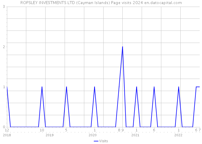 ROPSLEY INVESTMENTS LTD (Cayman Islands) Page visits 2024 