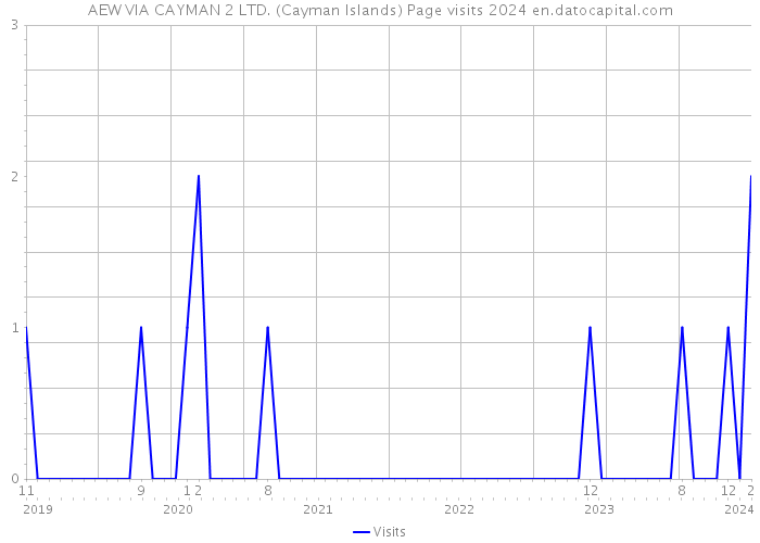 AEW VIA CAYMAN 2 LTD. (Cayman Islands) Page visits 2024 