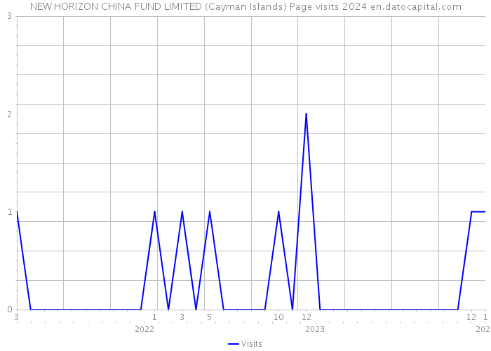 NEW HORIZON CHINA FUND LIMITED (Cayman Islands) Page visits 2024 