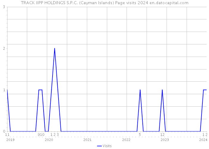TRACK IIPP HOLDINGS S.P.C. (Cayman Islands) Page visits 2024 
