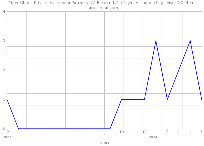 Tiger Global Private Investment Partners XVI Feeder, L.P. (Cayman Islands) Page visits 2024 