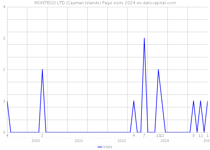 MONTEGO LTD (Cayman Islands) Page visits 2024 