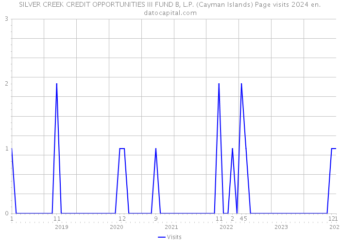 SILVER CREEK CREDIT OPPORTUNITIES III FUND B, L.P. (Cayman Islands) Page visits 2024 