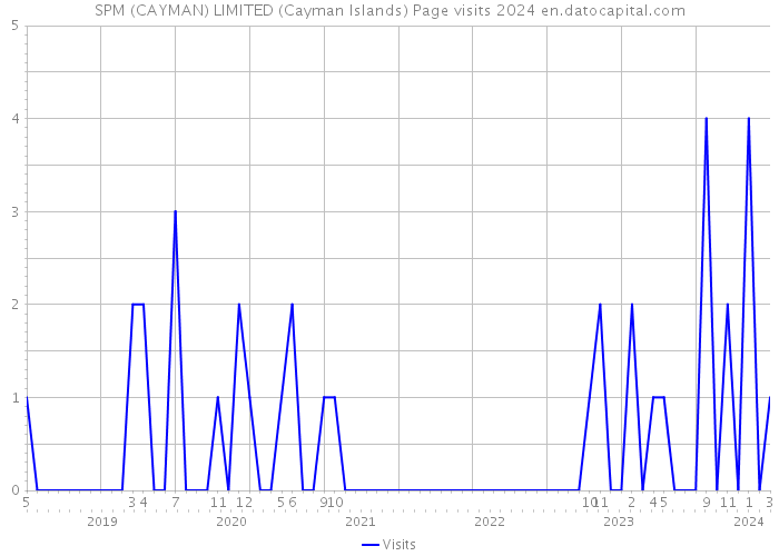 SPM (CAYMAN) LIMITED (Cayman Islands) Page visits 2024 
